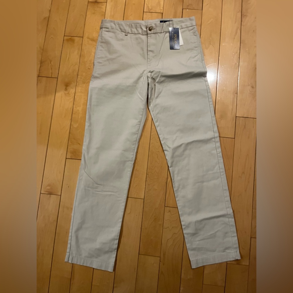 Polo Ralph Lauren Boys Classic Tan Chinos (size youth 18)